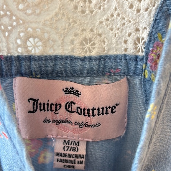 Floral Blue Kids Romper - Picture 3 of 4